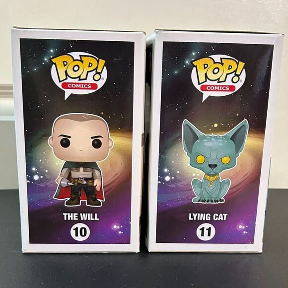 Saga Funko Pop Lot The Will #10 + Lying Cat #11 Glow Skybound Exclusive - Picture 2 of 3